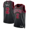 Maillot Homme Chicago Bulls Lonzo Ball 2 Statement Edition Noir Swingman