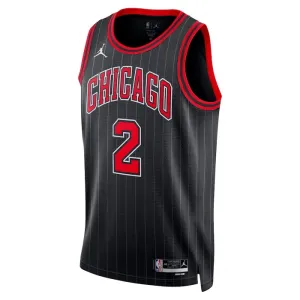 Maillot Homme Chicago Bulls Lonzo Ball 2 Statement Edition Noir Swingman