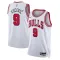 Maillot Homme Chicago Bulls Nikola Vucevic 9 Association Edition Blanc Swingman