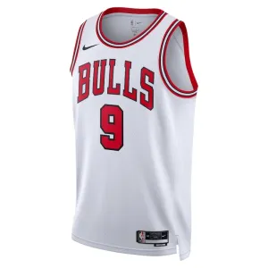 Maillot Homme Chicago Bulls Nikola Vucevic 9 Association Edition Blanc Swingman