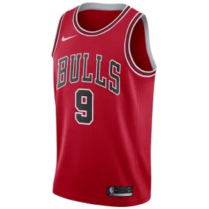 Maillot Homme Chicago Bulls Nikola Vucevic 9 Icon Edition Rouge Swingman