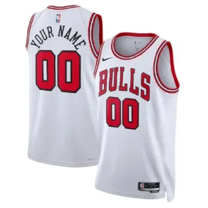 Maillot Homme Chicago Bulls Personnalisé Association Edition Blanc Swingman