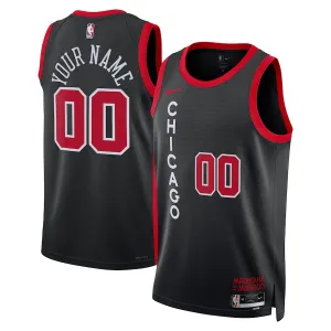 Maillot Homme Chicago Bulls Personnalisé City Edition 2023-24 Noir Swingman