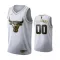 Maillot Homme Chicago Bulls Personnalisé Golden Edition Blanc Swingman