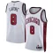 Maillot Homme Chicago Bulls Zach Lavine 8 City Edition 2022-23 Blanc Swingman