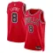 Maillot Homme Chicago Bulls Zach Lavine 8 Icon Edition Rouge Swingman