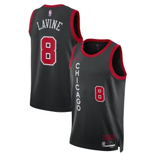 Maillot Homme Chicago Bulls Zach LaVine City Edition 2023-24 Noir Swingman