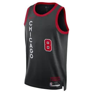 Maillot Homme Chicago Bulls Zach LaVine City Edition 2023-24 Noir Swingman