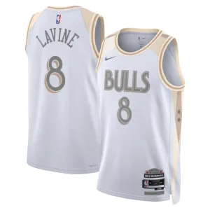 Maillot Homme Chicago Bulls Zach Lavine City Edition 2024-25 Blanc Swingman