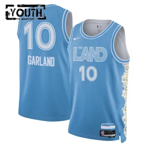 Maillot Enfant Cleveland Cavaliers Darius Garland City Edition 2024-25 Bleu Swingman