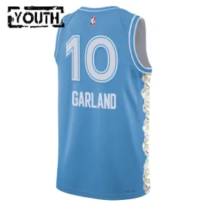 Maillot Enfant Cleveland Cavaliers Darius Garland City Edition 2024-25 Bleu Swingman