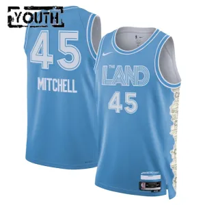Maillot Enfant Cleveland Cavaliers Donovan Mitchell City Edition 2024-25 Bleu Swingman