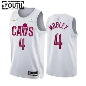 Maillot Enfant Cleveland Cavaliers Evan Mobley 4 Association Edition Blanc Swingman Maillot Enfant Cleveland Cavaliers Evan Mobley 4 Association Edition Blanc Swingman