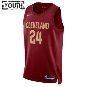 Maillot Enfant Cleveland Cavaliers Lauri Markkanen 24 Icon Edition Maroon Swingman