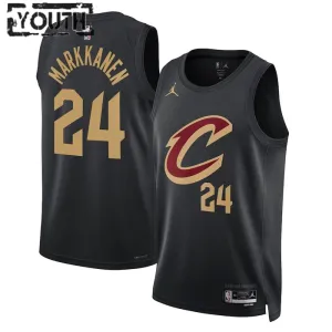 Maillot Enfant Cleveland Cavaliers Lauri Markkanen 24 Statement Edition Noir Swingman