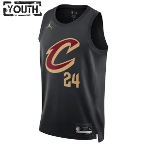 Maillot Enfant Cleveland Cavaliers Lauri Markkanen 24 Statement Edition Noir Swingman