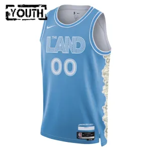 Maillot Enfant Cleveland Cavaliers Personnalisé City Edition 2024-25 Bleu Swingman