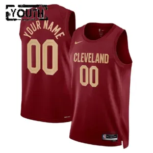 Maillot Enfant Cleveland Cavaliers Personnalisé Icon Edition Rouge Swingman