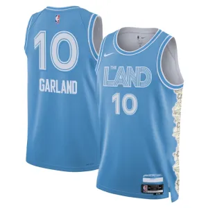 Maillot Homme Cleveland Cavaliers Darius Garland City Edition 2024-25 Bleu Swingman