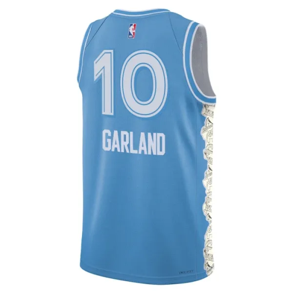 Maillot Homme Cleveland Cavaliers Darius Garland City Edition 2024-25 Bleu Swingman