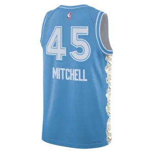 Maillot Homme Cleveland Cavaliers Donovan Mitchell City Edition 2024-25 Bleu Swingman