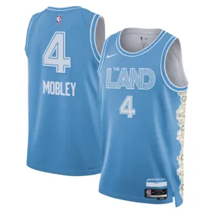 Maillot Homme Cleveland Cavaliers Evan Mobley City Edition 2024-25 Bleu Swingman