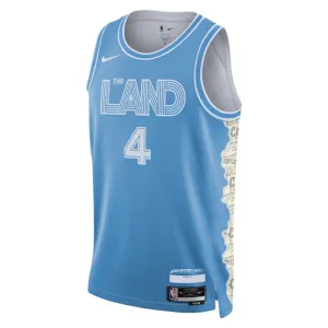 Maillot Homme Cleveland Cavaliers Evan Mobley City Edition 2024-25 Bleu Swingman