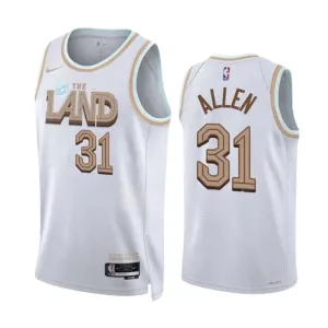 Maillot Homme Cleveland Cavaliers Jarrett Allen 31 City Edition 2022-23 Blanc Swingman Maillot Homme Cleveland Cavaliers Jarrett Allen 31 City Edition 2022-23 Blanc Swingman
