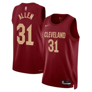 Maillot Homme Cleveland Cavaliers Jarrett Allen 31 Icon Edition Maroon Swingman