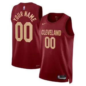 Maillot Homme Cleveland Cavaliers Personnalisé Icon Edition Rouge Swingman