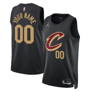 Maillot Homme Cleveland Cavaliers Personnalisé Statement Edition Noir Swingman