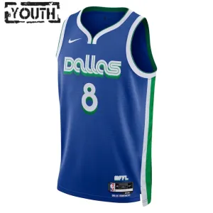 Maillot Enfant Dallas Mavericks Josh Green 8 City Edition 2022-23 Bleu Swingman