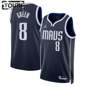 Maillot Enfant Dallas Mavericks Josh Green 8 Statement Edition Navy Swingman