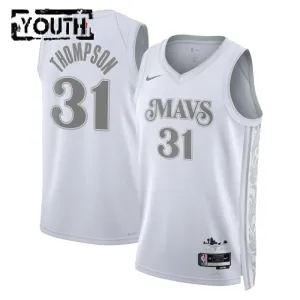 Maillot Enfant Dallas Mavericks Klay Thompson City Edition 2024-25 Blanc Swingman