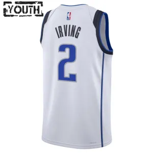 Maillot Enfant Dallas Mavericks Kyrie Irving 2 Association Edition Blanc Swingman