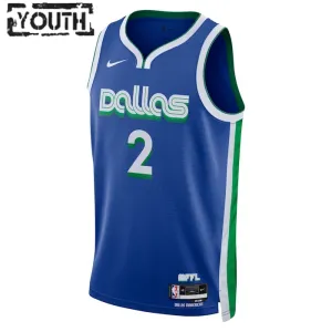 Maillot Enfant Dallas Mavericks Kyrie Irving 2 City Edition 2022-23 Bleu Swingman