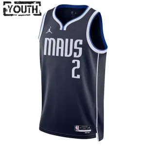 Maillot Enfant Dallas Mavericks Kyrie Irving 2 Statement Edition Navy Swingman