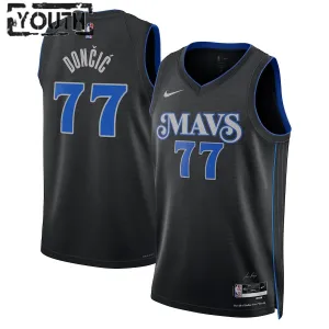 Maillot Enfant Dallas Mavericks Luka Doncic City Edition 2023-24 Noir Swingman