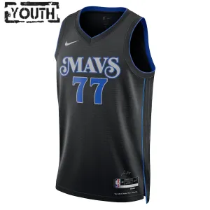 Maillot Enfant Dallas Mavericks Luka Doncic City Edition 2023-24 Noir Swingman