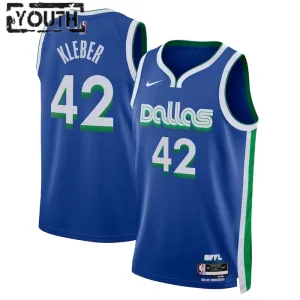 Maillot Enfant Dallas Mavericks Maximilian Kleber 42 City Edition 2022-23 Bleu Swingman