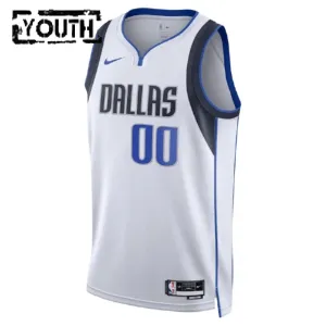 Maillot Enfant Dallas Mavericks Personnalisé Association Edition Blanc Swingman