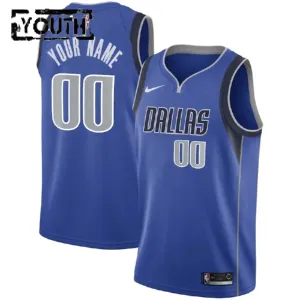 Maillot Enfant Dallas Mavericks Personnalisé Icon Edition Bleu Swingman