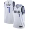 Maillot Homme Dallas Mavericks Dwight Powell 7 Association Edition Blanc Swingman