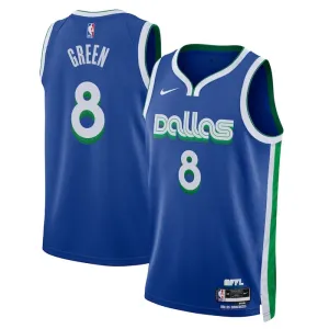 Maillot Homme Dallas Mavericks Josh Green 8 City Edition 2022-23 Bleu Swingman