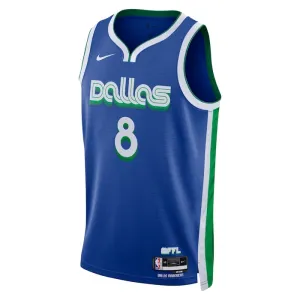Maillot Homme Dallas Mavericks Josh Green 8 City Edition 2022-23 Bleu Swingman