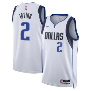 Maillot Homme Dallas Mavericks Kyrie Irving 2 Association Edition Blanc Swingman