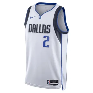 Maillot Homme Dallas Mavericks Kyrie Irving 2 Association Edition Blanc Swingman