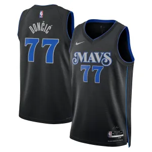 Maillot Homme Dallas Mavericks Luka Doncic City Edition 2023-24 Noir Swingman
