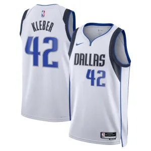 Maillot Homme Dallas Mavericks Maximilian Kleber 42 Association Edition Blanc Swingman
