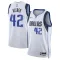 Maillot Homme Dallas Mavericks Maximilian Kleber 42 Association Edition Blanc Swingman